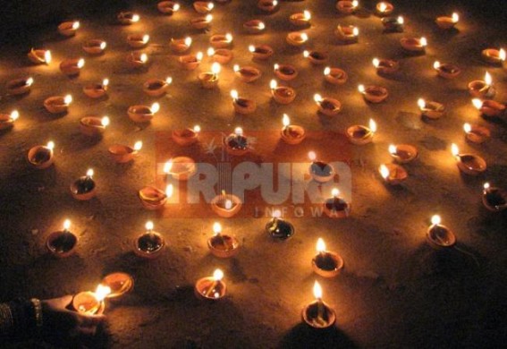 Tripura glittering on Diwali evening
